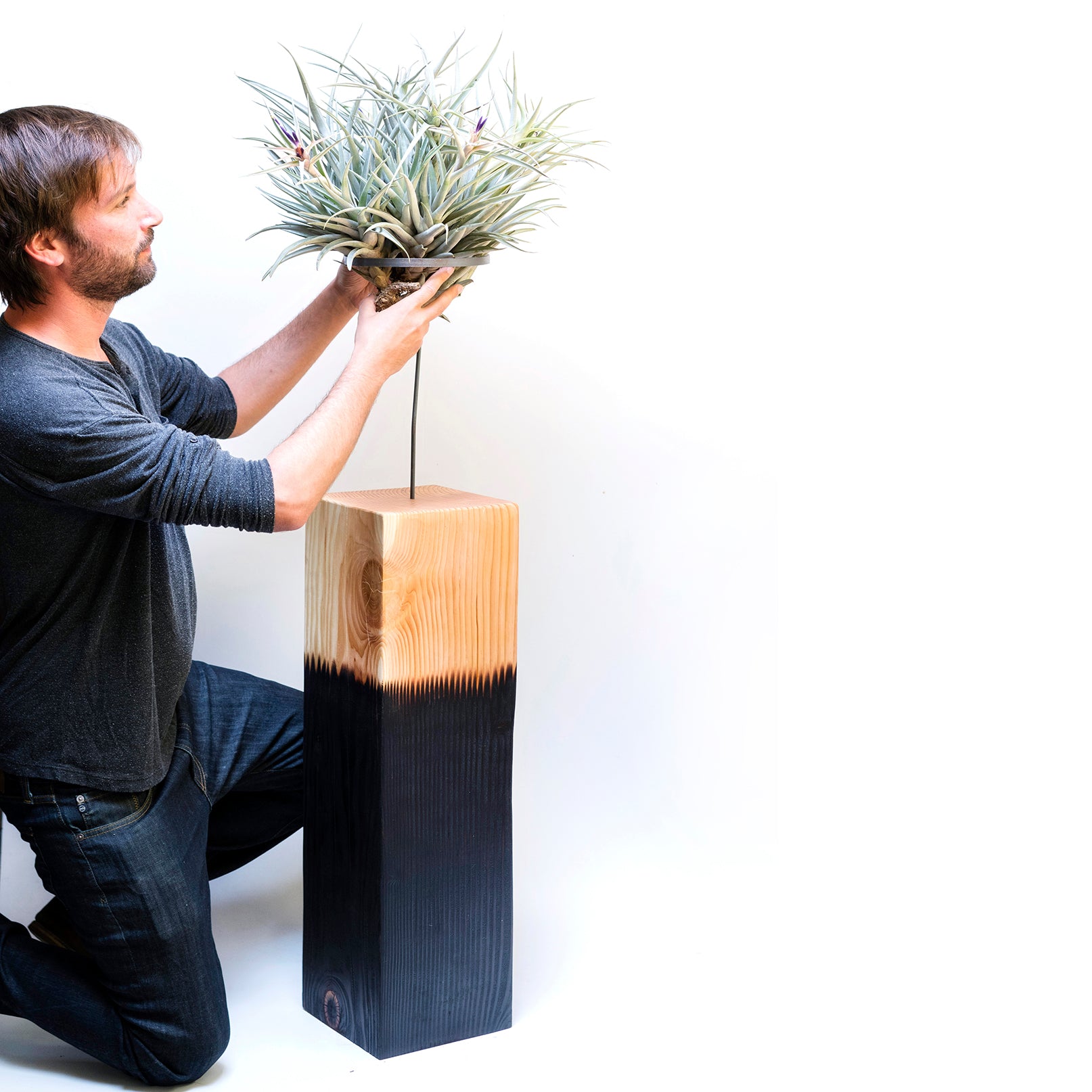 air planter holder Giant Wood Planter Airplant Holder by Airplantman